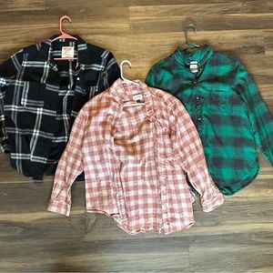 Bundle of Women’s Flannels - Target and AEO